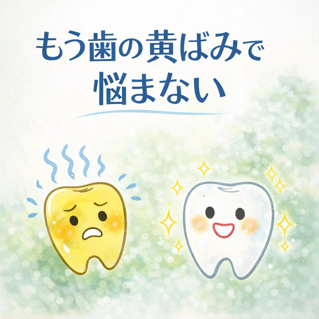 もう歯の黄ばみで悩まない 🦷✨