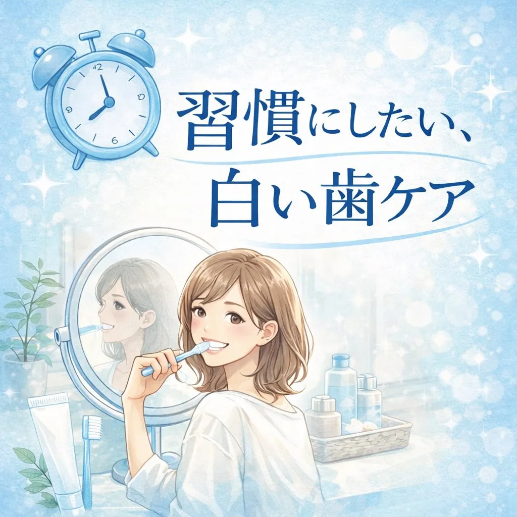 習慣にしたい、白い歯ケア 🦷🤍✨