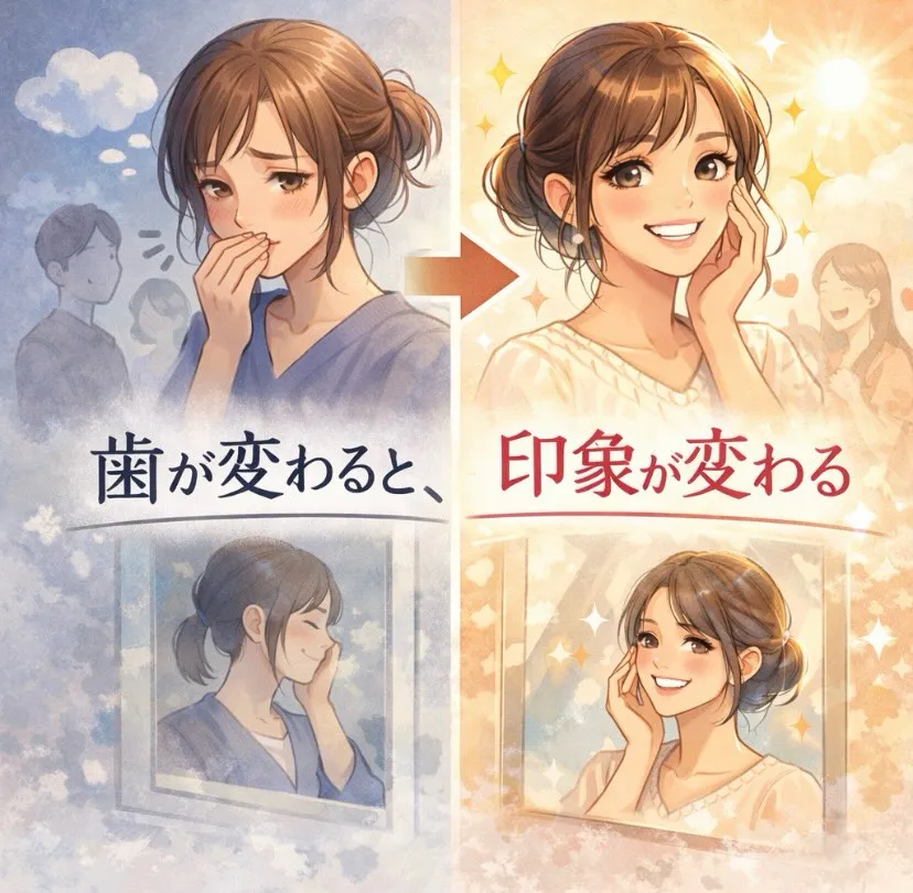 歯が変わると、印象が変わる🪞✨