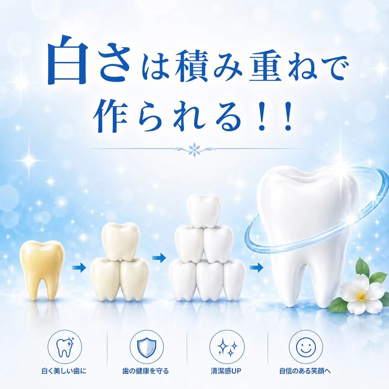 🦷✨ 白さは積み重ねで作られる ✨🦷